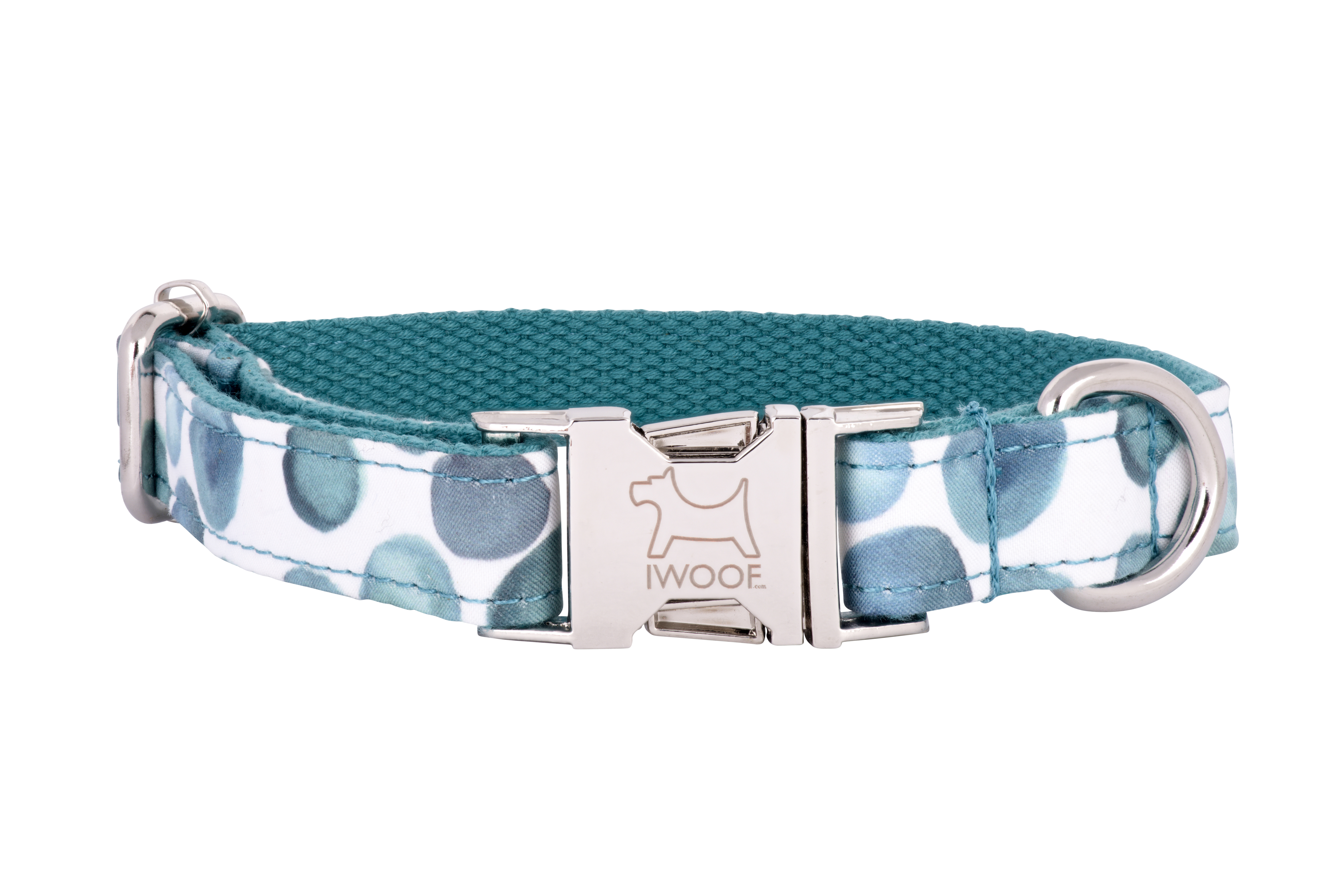 Bubbles designer dog collar and matching dog lead by IWOOF