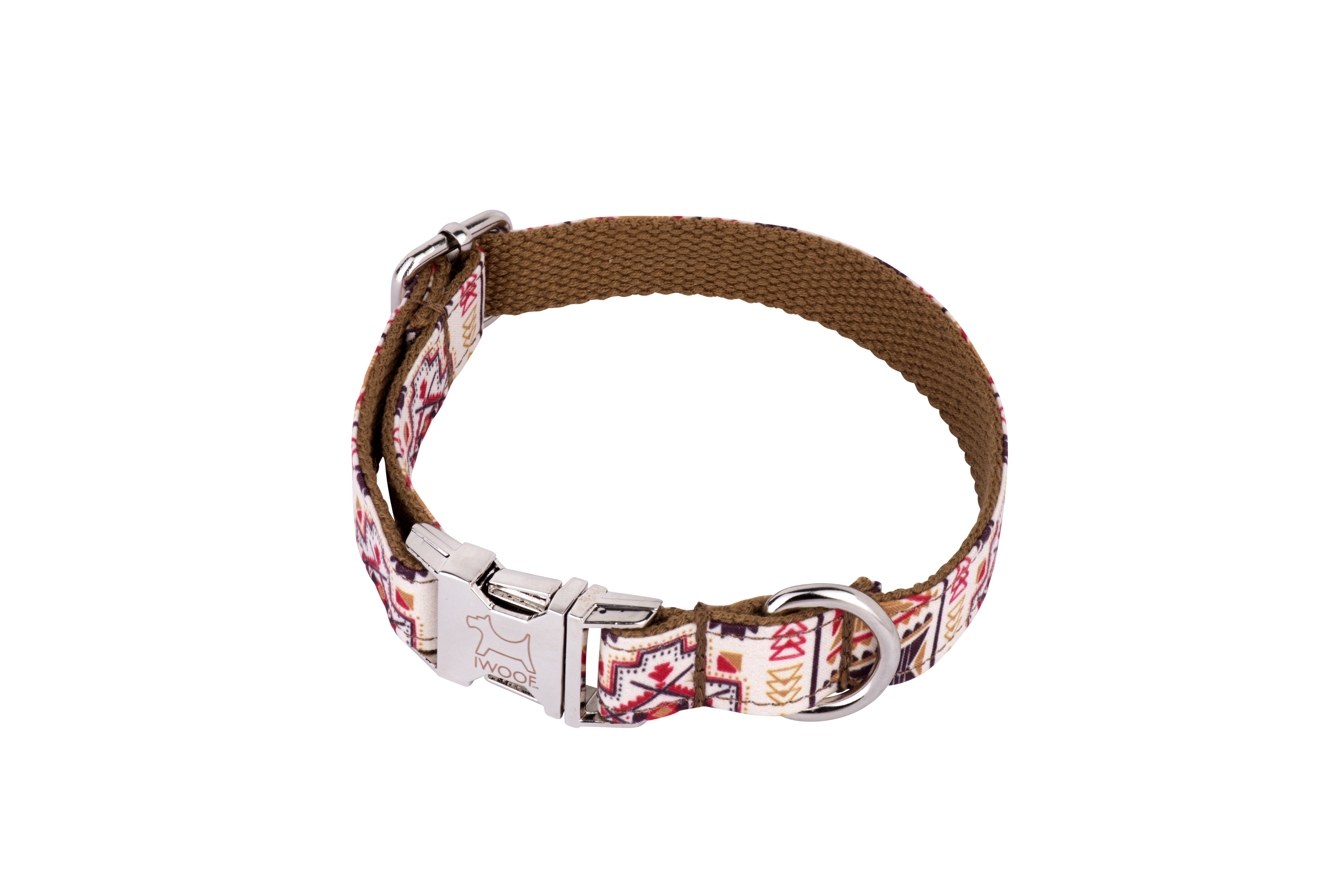 Aztec designer dog collar and matching dog lead set by IWOOF