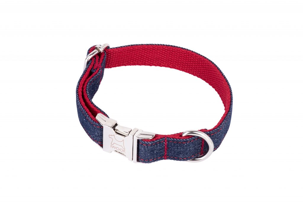 DENIM Designer Dog Collar and Lead set by IWOOF.com™ in Designer Dog ...