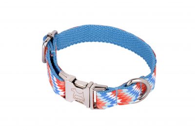 Static designer dog collar and matching designer dog lead by IWOOF
