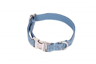 Sky designer dog collar and dog lead set by IWOOF