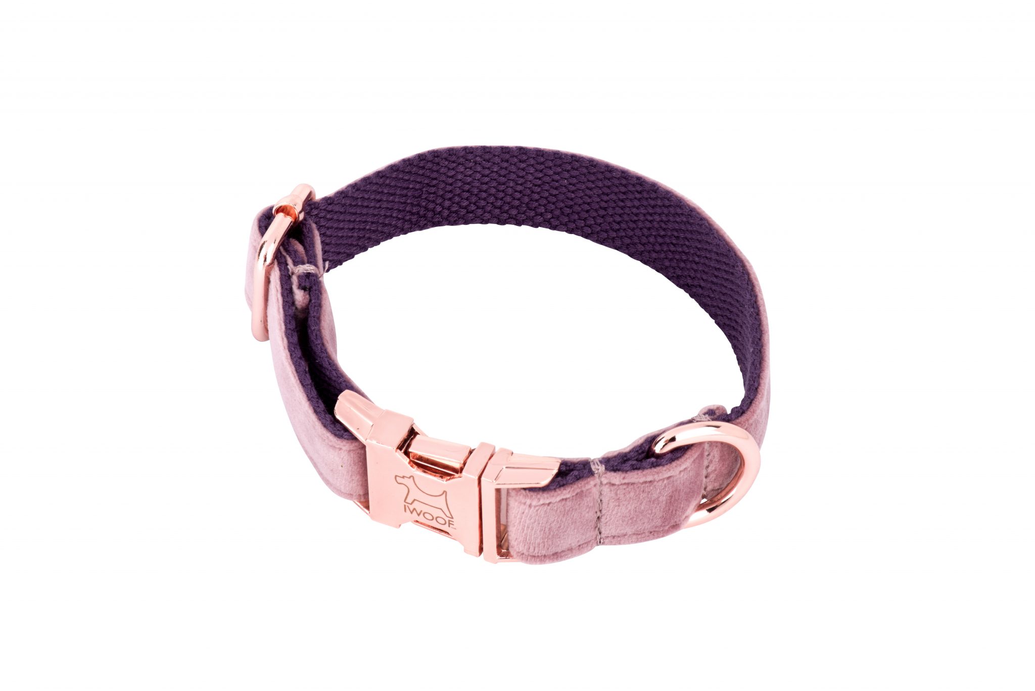 Pink Panther designer dog collar and matching designer dog lead by IWOOF
