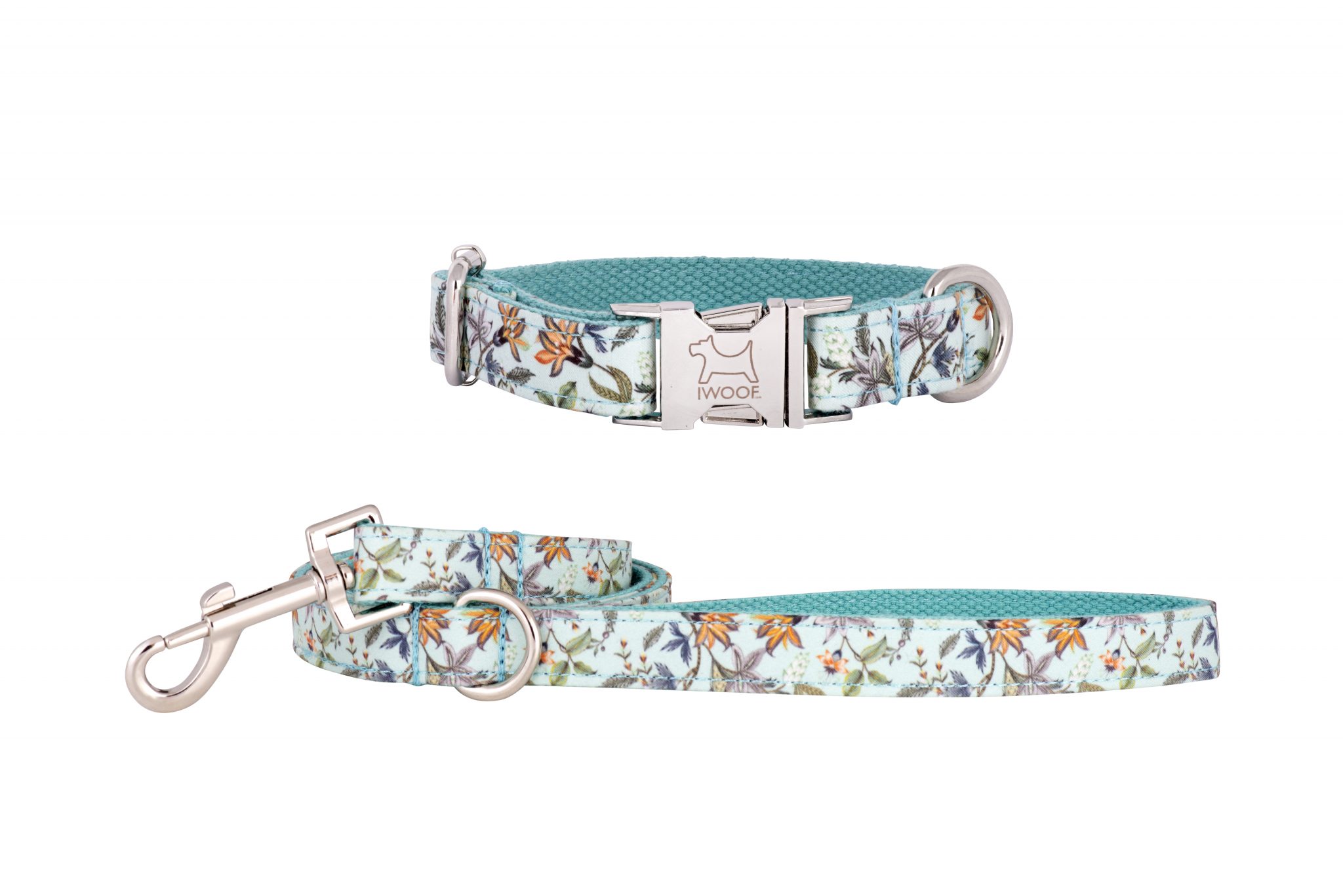 Meadow designer dog collar and dog lead by IWOOF