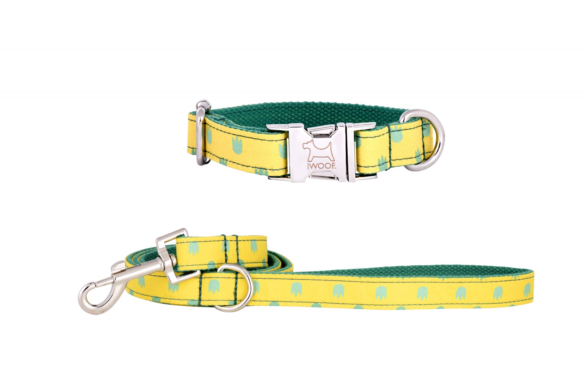Desert designer dog collar and matching dog lead by IWOOF