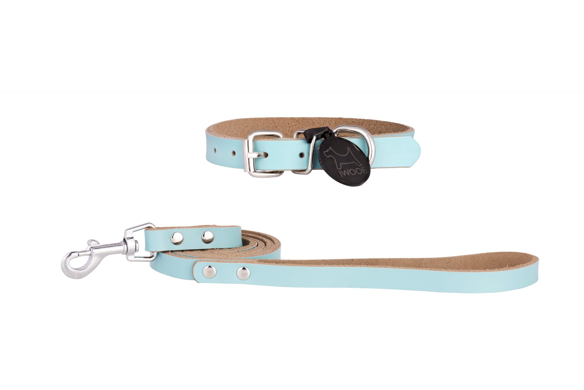 Morwenna designer dog collar and dog lead set by IWOOF