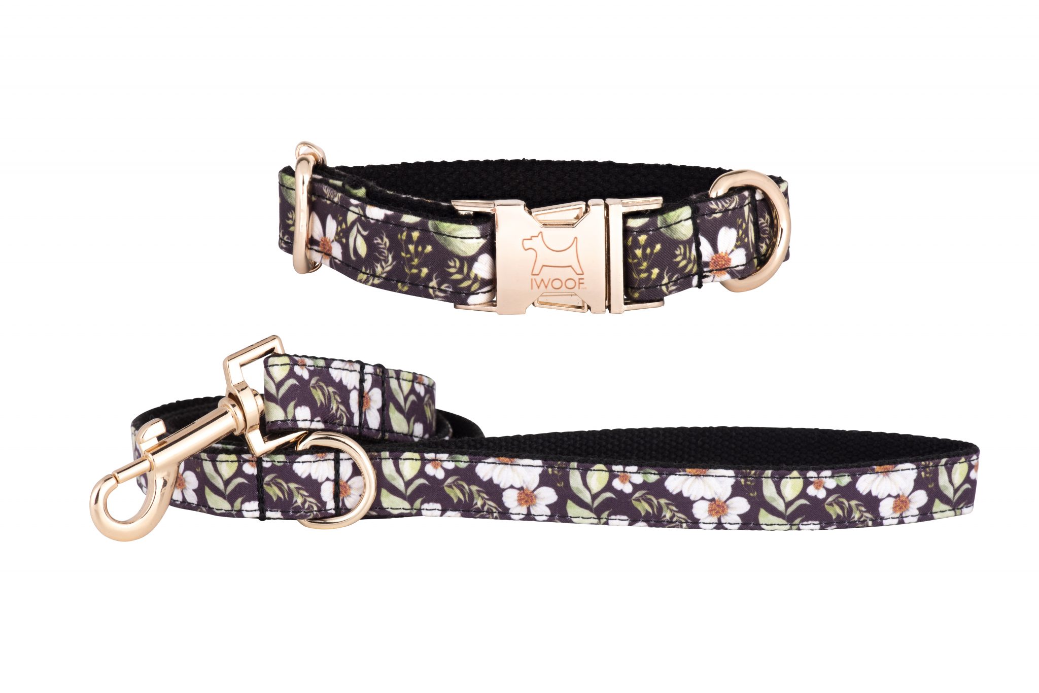 Cadgwith designer dog collar and dog lead by IWOOF