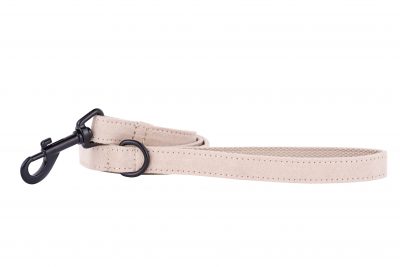 Sand Dune designer dog lead by IWOOF with black fittings
