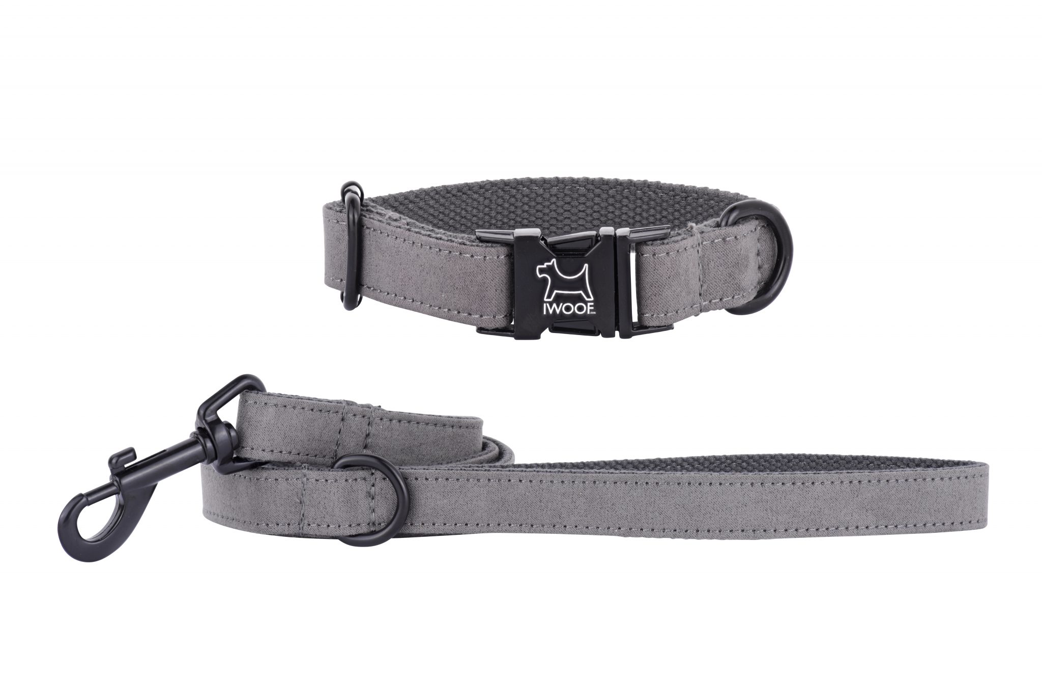 DOLPHIN Designer Dog Collar and Lead set in Black