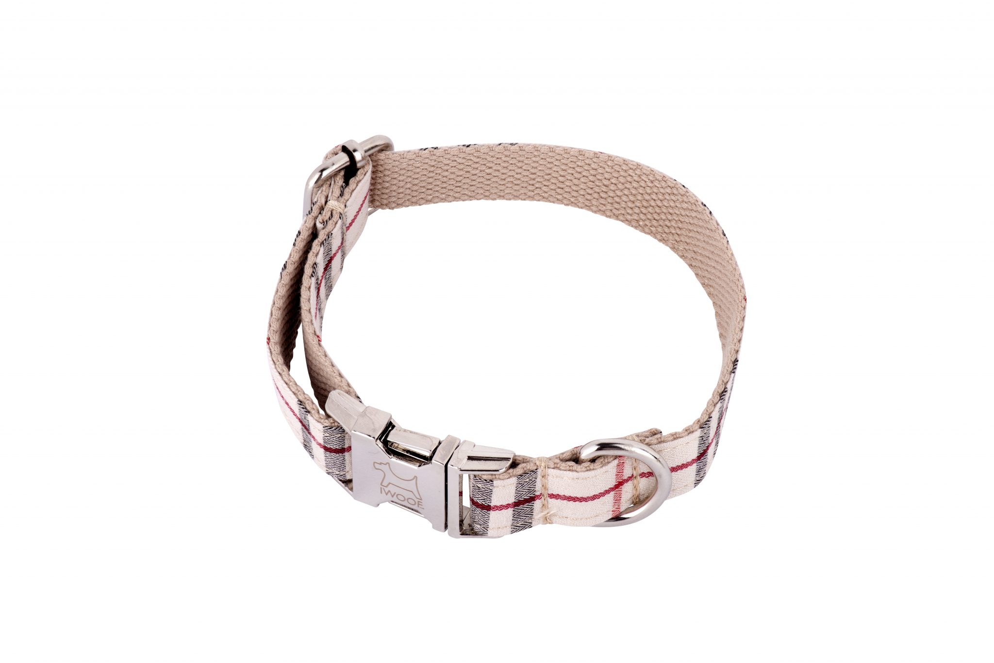 Cambridge tweed designer dog collar by IWOOF