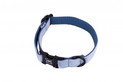 cornish sky hand made designer dog collar and lead by IWOOF