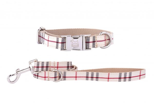 CAMBRIDGE designer dog collar and lead by IWOOF