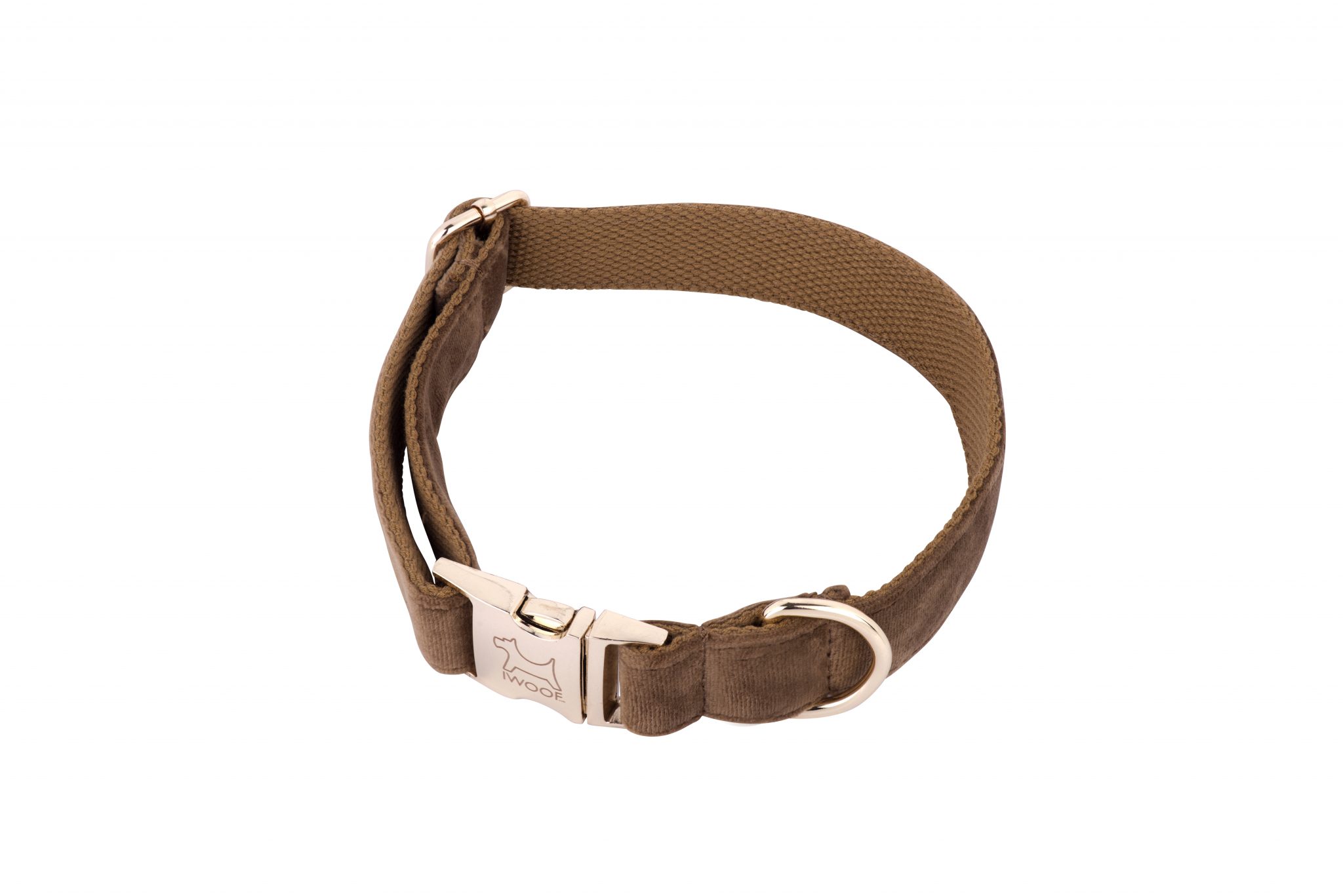 Cappuccino designer dog collar by IWOOF